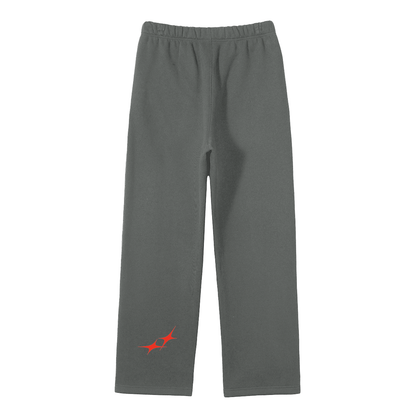 Unisex Solid Color Fleece Straight Leg Pants