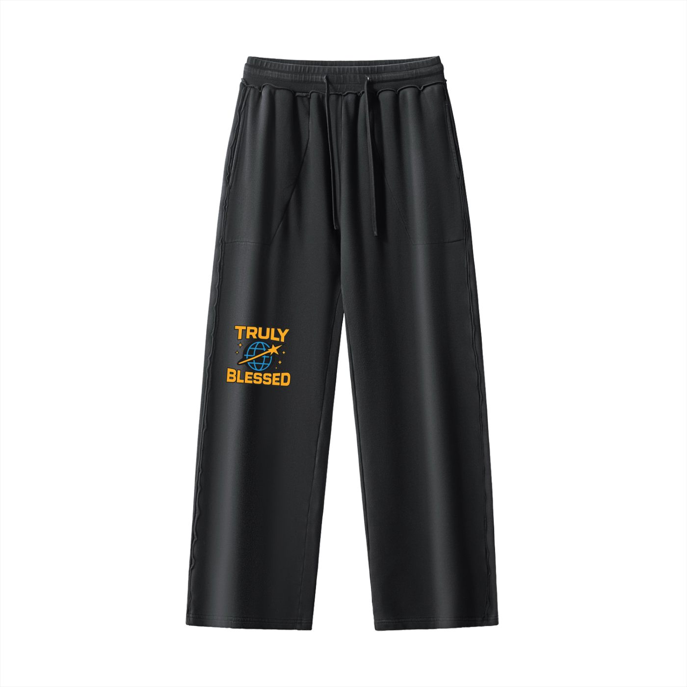 Raw-Seam Enzyme Washed Sweatpants