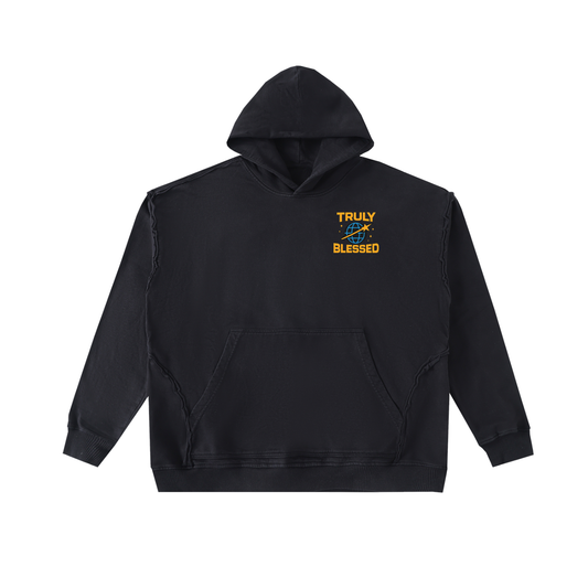 Raw-Seam Enzyme Washed Hoodie