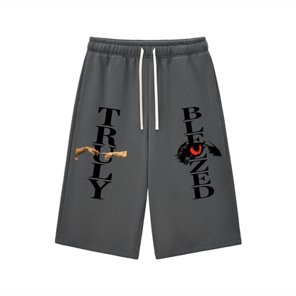 Relaxed Drawstring Three-quarter Sweatpants