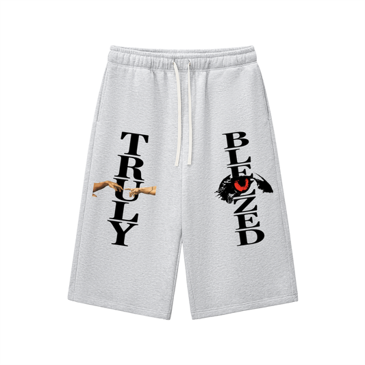 Relaxed Drawstring Three-quarter Sweatpants