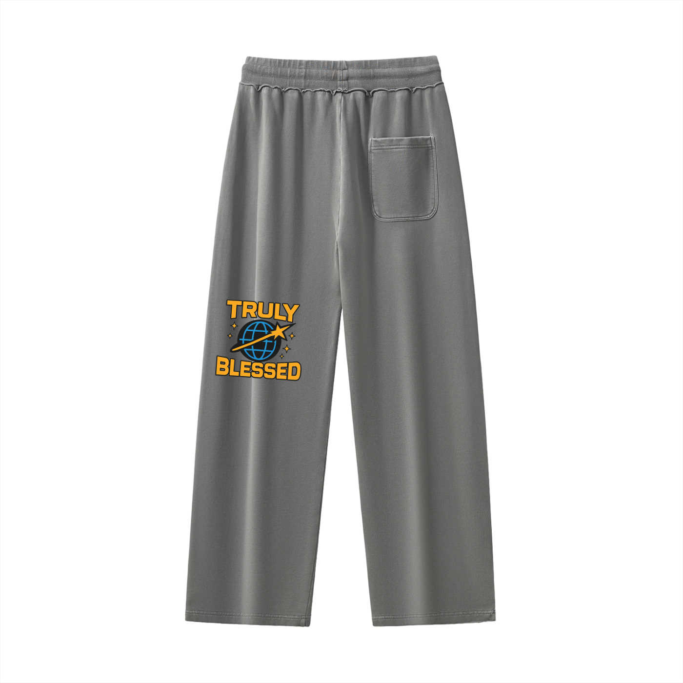 Raw-Seam Enzyme Washed Sweatpants