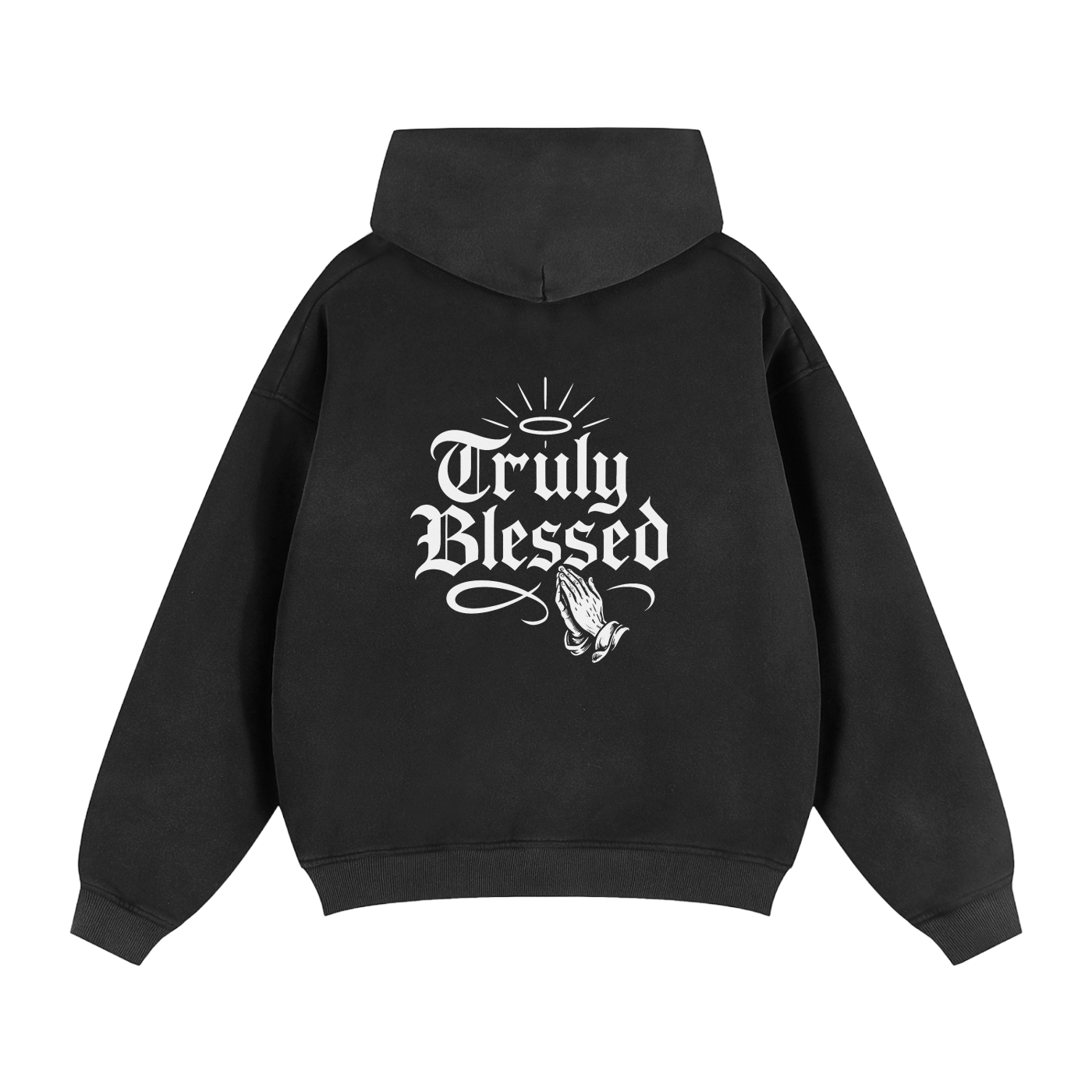 Sunfade Two-way Zipper Boxy Fleece Hoodie