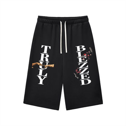 Relaxed Drawstring Three-quarter Sweatpants